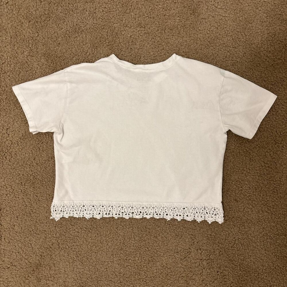 Hollister-co Women's White Crop-top